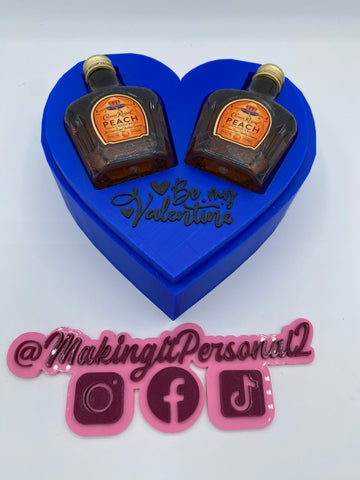 Valentine’s Day Heart Shaped Alcohol Bottle Display