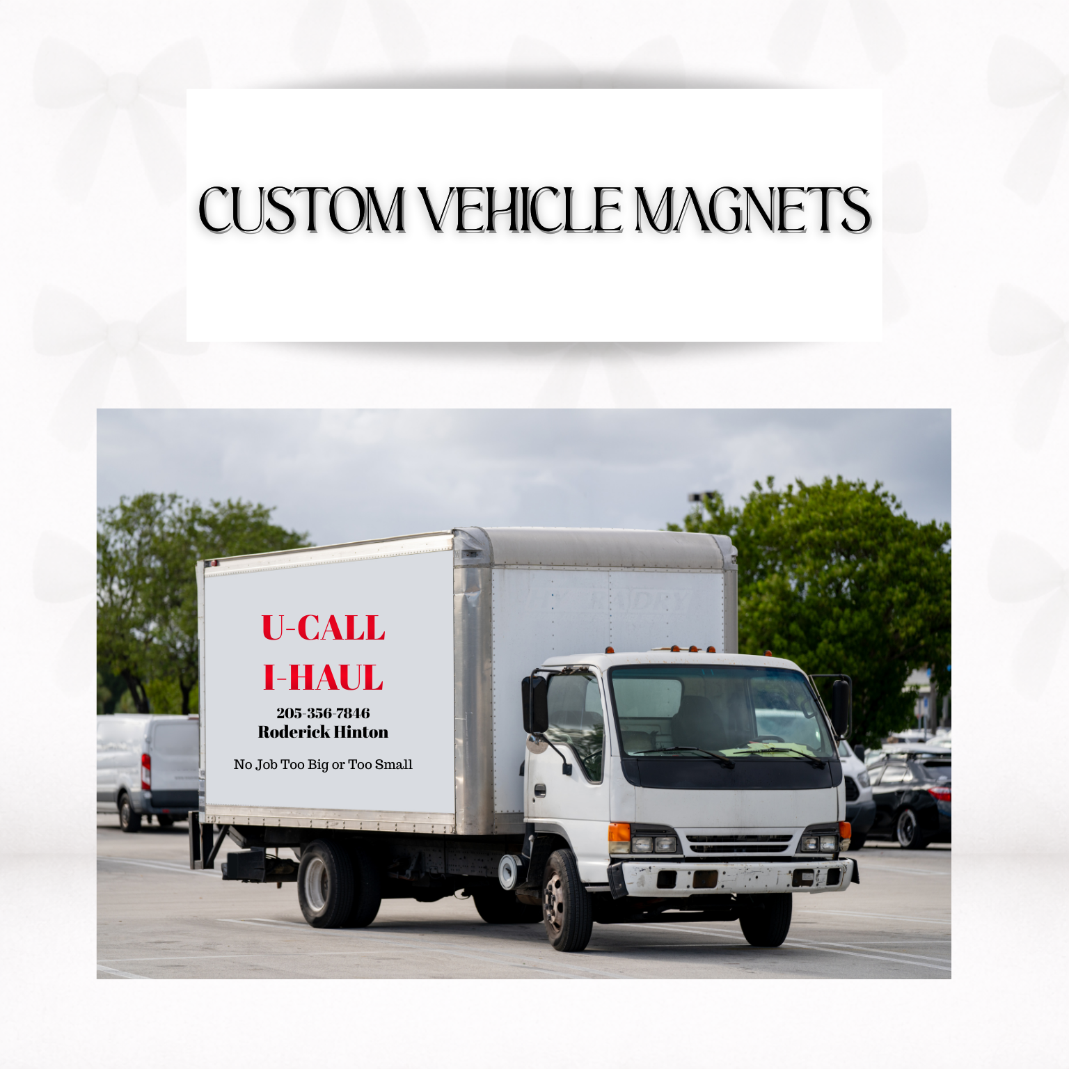 Check Magnet Van Custom Vehicle Magnet – Making it Personal 2