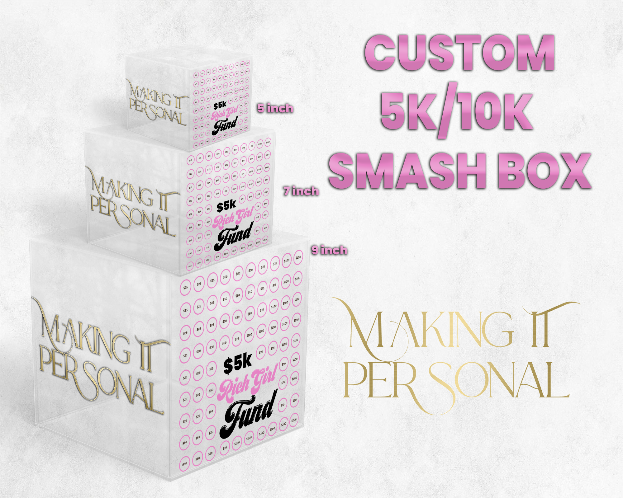 Custom Money Smash Box – Making it Personal 2