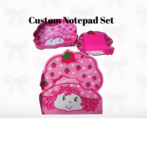 Custom Notepad, custom Pencil Holder, Custom Trinket Tray