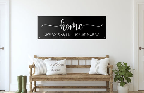 House coordinate sign