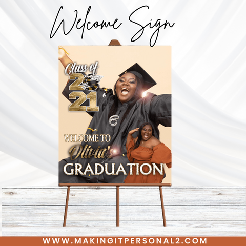 Welcome Sign Bridal Shower, Graduation, Etc