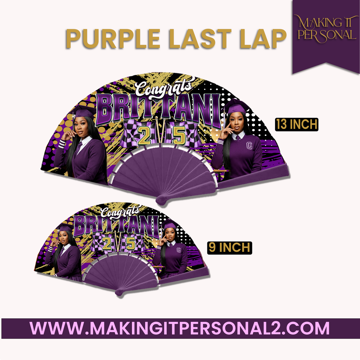Purple Last Lap Clack Fan