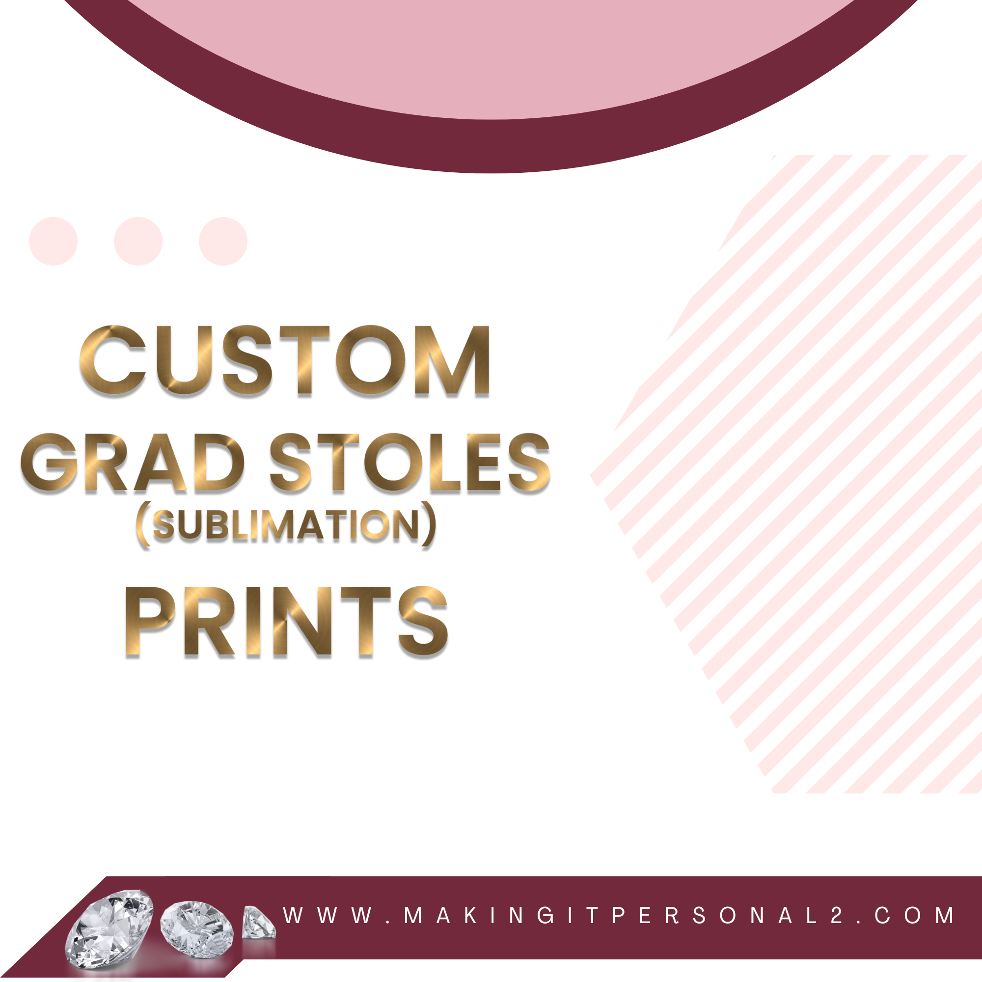 custom grad stole transfers