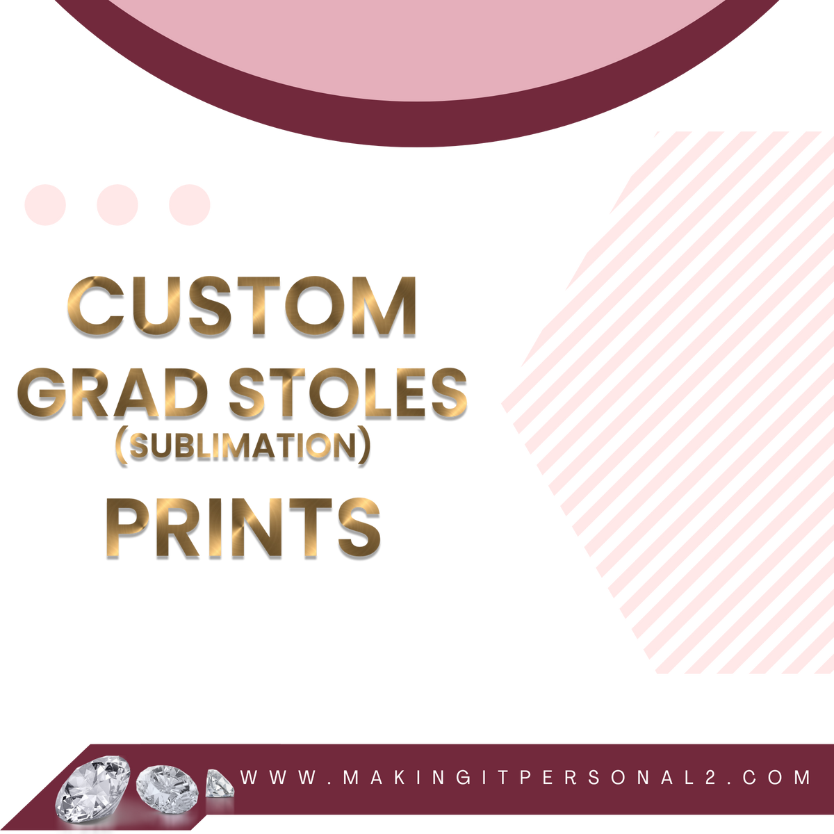 custom grad stole transfers