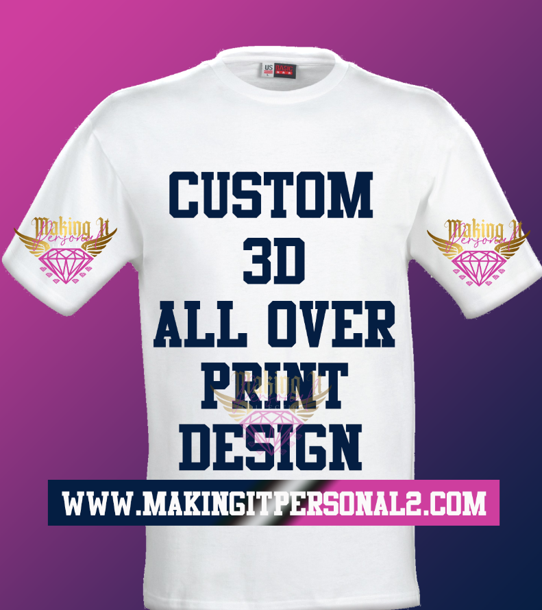 Custom 3D All Over Sublimation Shirt