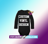 Custom Vinyl Onesie Long Sleeve