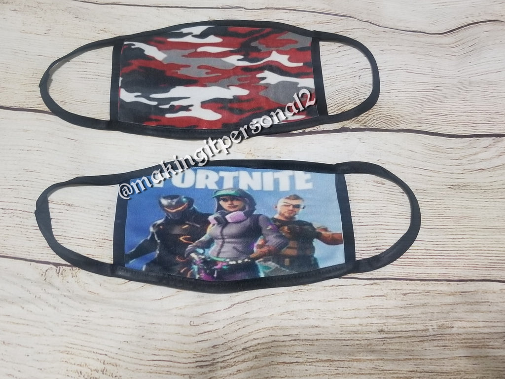 Custom kids face covers to age 11