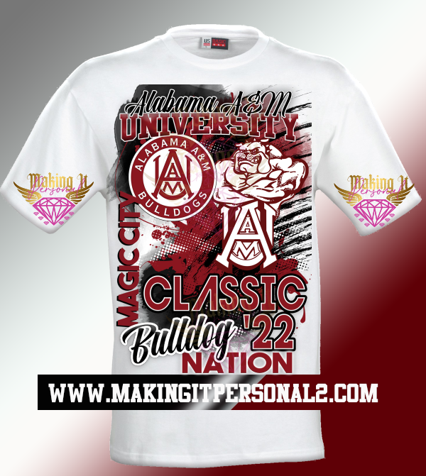 Oversized Magic City Classic team shirt Alabama A M Making it