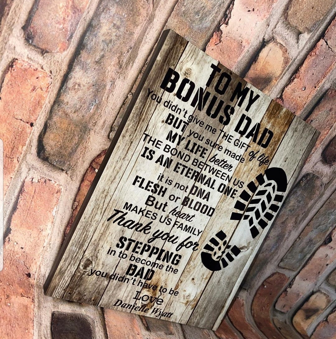 8x10 Fathers Day Plaque