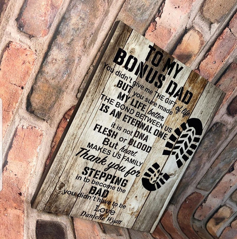 8x10 Fathers Day Plaque