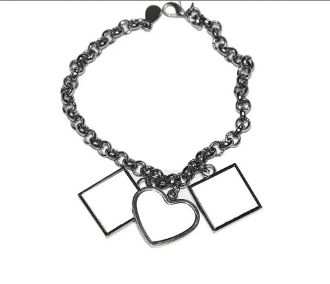 3 charm photo bracelet