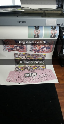 All over 3d shirt and gang sheet sublimation transfers