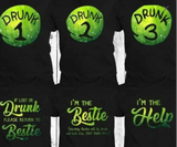 Drunk 1 2 3 T-shirts