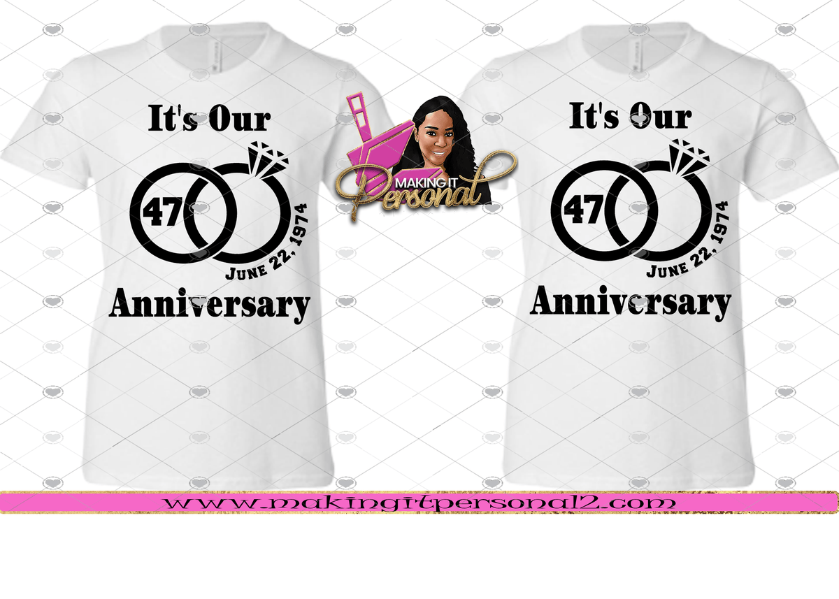 Custom Couple's Anniversary shirts